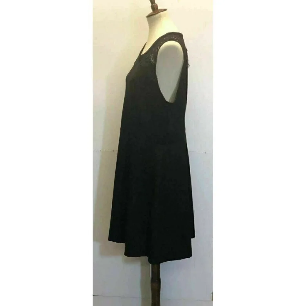 Maison Jules  Lace-Inset Fit Flare Dress XXL - Picture 3 of 7